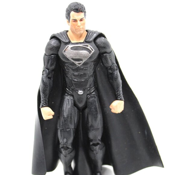 Superman Man of Steel Black Suit Action Figure Collection - Picture 1 of 7